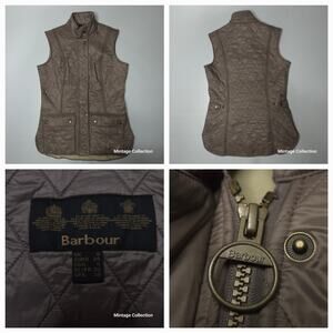 BARBOUR WOMEN'S WRAY GILET VEST DIAMOND QUILTED INSULATED SIZE US 4 / UK 8